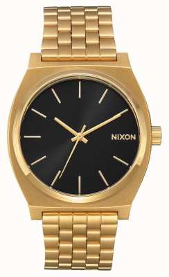 Nixon Zeitzähler | alles Gold / schwarzer Sonnenstrahl | IP-Armband aus Gold | schwarzes Zifferblatt A045-2042-00