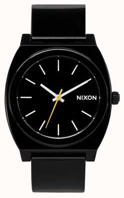 Nixon Zeitzähler p | schwarz | schwarzes Kunststoffband | schwarzes Zifferblatt A119-000-00