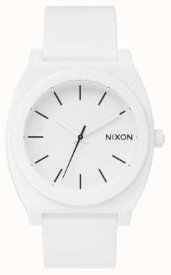 Nixon Zeitzähler p | matt weiß | weißes Silikonband | weißes Zifferblatt A119-1030-00