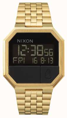 Nixon Führen Sie | erneut aus alles Gold | digital | Gold IP Stahl Armband A158-502-00