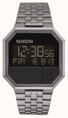 Nixon Führen Sie | erneut aus alles Rotguss | digital | Gunmetal IP Stahl Armband A158-632-00