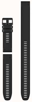 Garmin Quickfit 26 mm dreiteiliges Tauchset nur schwarzes Silikonarmband 010-12907-00