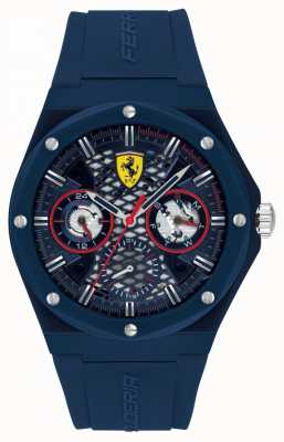 Scuderia Ferrari | streben | blaues Silikonarmband | blaues Zifferblatt | 0830788