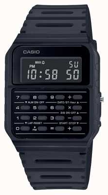 Casio Retro Rechner Uhr | schwarzes Harzband | schwarzes Zifferblatt CA-53WF-1BEF