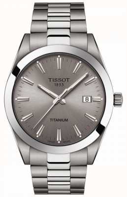 Tissot Herren Titan | Silber / Grau Titan Armband | graues Zifferblatt T1274104408100