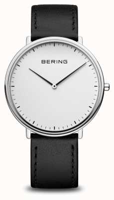 Bering Klassische schwarze Unisex-Armbanduhr 15739-404