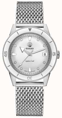 RADO 'Captain Cook' Automatik Diamanten weißes Zifferblatt R32500703