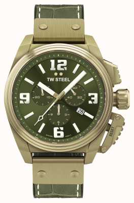 TW Steel Kantine Bronze PVD plattiertes grünes Zifferblatt TW1015