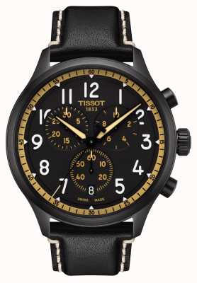 Tissot Chrono XL Vintage schwarz/goldene Uhr T1166173605202