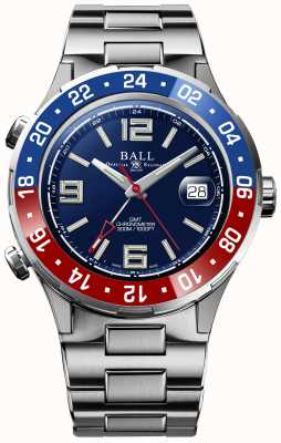 Ball Watch Company Roadmaster pilot gmt limitierte Auflage blaues Zifferblatt DG3038A-S2C-BE