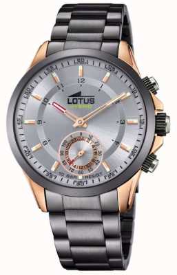 Lotus Hybrid vernetzte Smartwatch | grau und roségold | graues Edelstahlarmband L18808/1