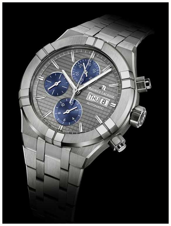 - (44 Lacroix AUT Watches™ Maurice Titan, Tag/Datum First Automatik-Chronograph, Mm), Aikon Class AI6038-TT032-330-1