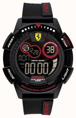 Scuderia Ferrari Apex superschnelles schwarzes Silikonarmband 0830856