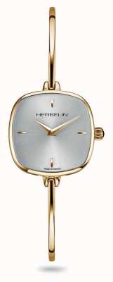 Herbelin Fil Damenuhr mit silbernem Zifferblatt und goldenem PVD-Armband 17207/BP11