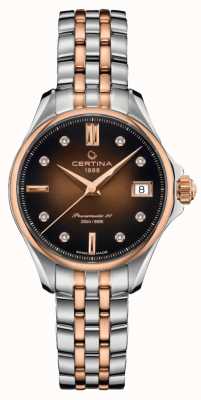 Certina Uhr mit braunem Zifferblatt und Ds-Action-Diamantbesatz C0322072229600