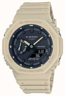 Casio G-Shock Octagon Series Carbon Core Guard beige Uhr GA-2100-5AER