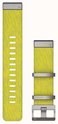 Garmin Marq Quickfit 22mm Jacquard-Nylonband nur gelb/grün 010-12738-23