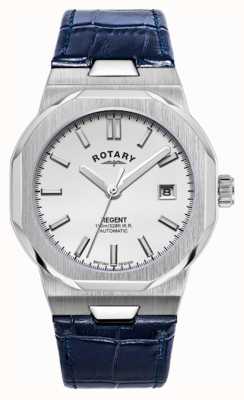 Rotary Regent Automatik blaues Lederband GS05410/02