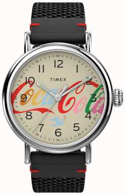 Timex Cremefarbenes Standardzifferblatt mit Cola-Motiv TW2V26000