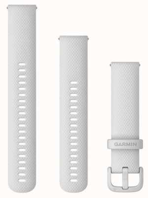 Garmin Schnellverschlussband (20 mm), weißes Silikon/weiße Hardware – nur Band 010-13021-01