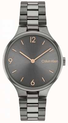 Calvin Klein Graues Zifferblatt | PVD | verknüpfte Armbanduhr 25200130