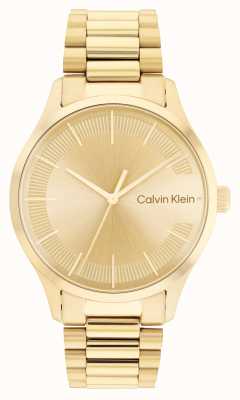 Calvin Klein Goldenes Zifferblatt | goldenes Edelstahlarmband 25200038