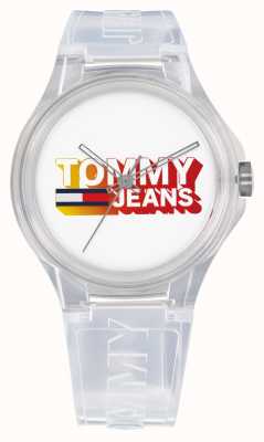 Tommy Jeans Berliner weißes halbtransparentes Gehäuse und Armband 1720027