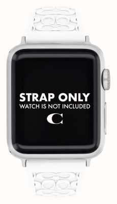 Coach Apple Watch Armband (38/40mm) weißes Silikon 14700050