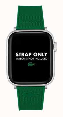 Lacoste Apple Watch Armband (42/44mm) grünes Silikon 2050011