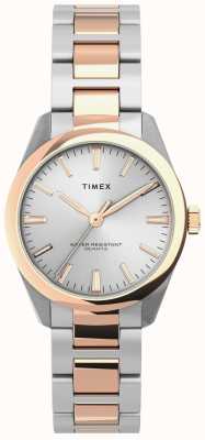 Timex Highview zweifarbige rosévergoldete Uhr TW2V26500