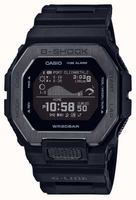 Casio G-shock g-glide schwarze einfarbige Uhr GBX-100NS-1ER