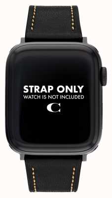 Coach Apple Watch Armband (42/44mm) schwarzes Leder 14700085