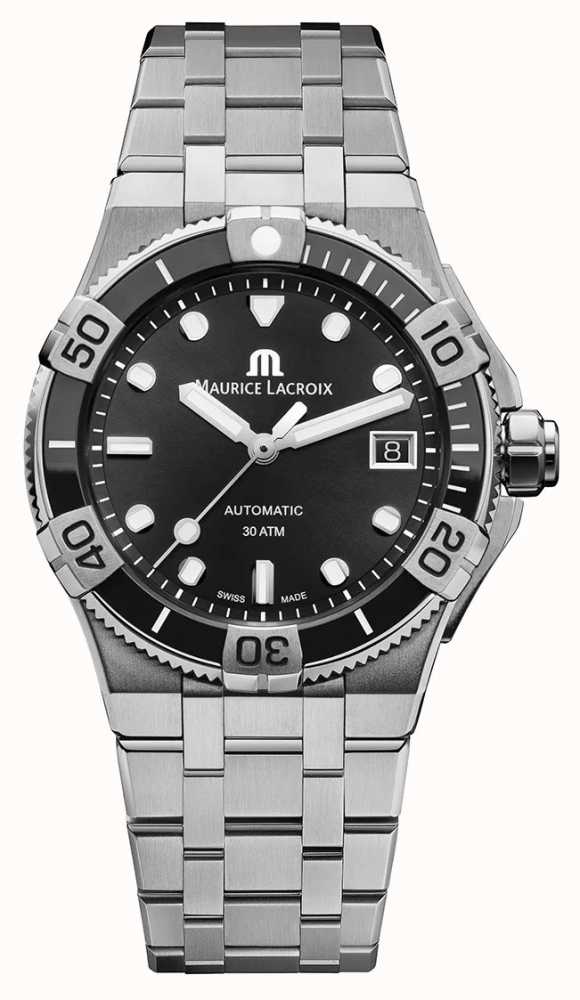 Maurice Lacroix Automatik (38 Watches™ Schwarzes Class Aikon AUT AI6057-SSL22-330-1 First - Mm), Zifferblatt Venturer