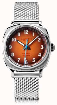 Duckworth Prestex Verimatic | automatisch | orangefarbenes Zifferblatt | Mesh-Armband aus Edelstahl D891-05-ST