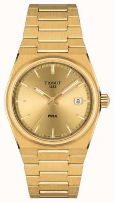 Tissot Prx 40 205 35 mm vergoldeter Edelstahl T1372103302100