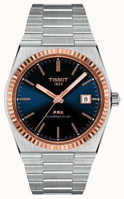 Tissot T-Gold Prx 40 205 | 40mm | blaues Zifferblatt | rostfreier Stahl T9314074104100