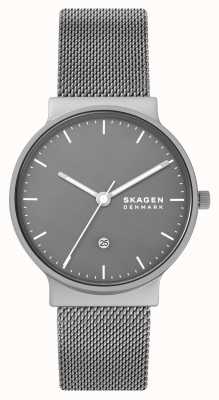 Skagen Ancher Uhr aus grauem Edelstahlgeflecht SKW6779