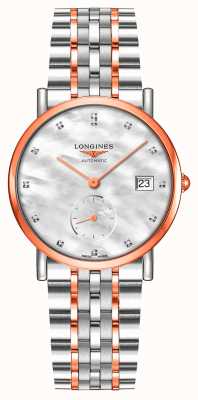 LONGINES Die elegante Kollektion von Longines mit Mop-Zifferblatt und Diamantbesatz L43125877