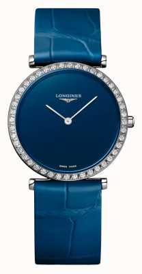 LONGINES La Grande Classique de Longines blaues Zifferblatt mit Diamantlünette L45230902