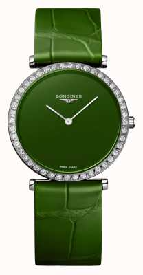 LONGINES La Grande Classique de Longines grünes Zifferblatt Diamantlünette L45230602