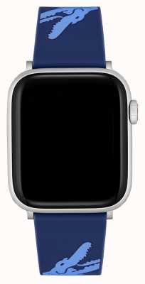 Lacoste Apple Watch Armband blau und hellblaues Silikon 2050017