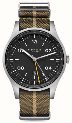 STERNGLAS Herren-Armbanduhr mit Taiga-GMT-Natoband S01-TA11-PR07