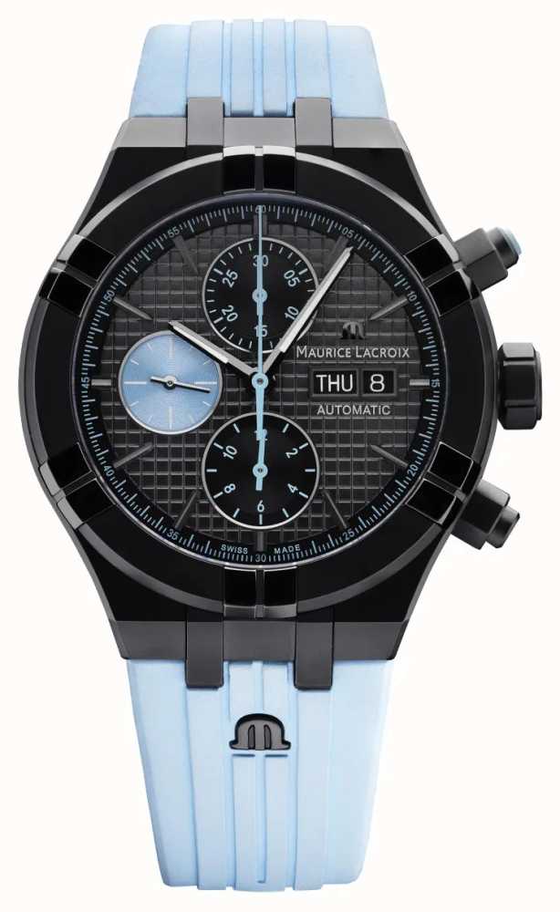 Maurice Lacroix Aikon Automatik-Chronograph, Tag/Datum - Mm), AUT Class First Watches™ AI6038-DLB01-330-4 (44